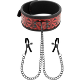 BEGME - RED EDITION COLLAR WITH TELEMON CLAMPS WITH NEOPRENE LINING